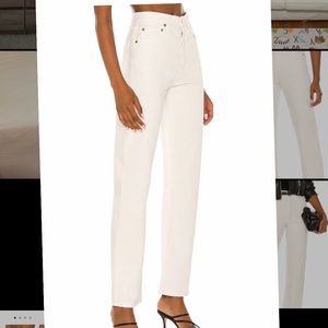 90s Pinch Waist - white AGolde jeans